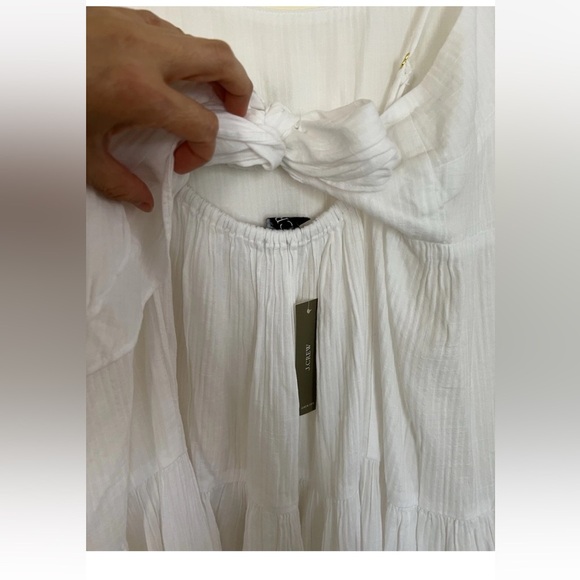 J.Crew Women Maxi Dress Small Tiered Pintuck Tie Back Wedding Preppy Occasion - Picture 13 of 16